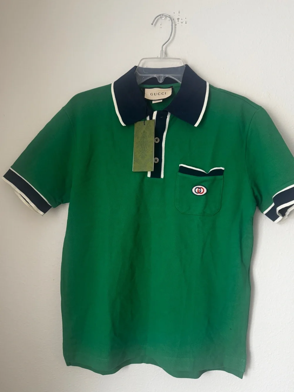 Gucci Green Polo Shirt